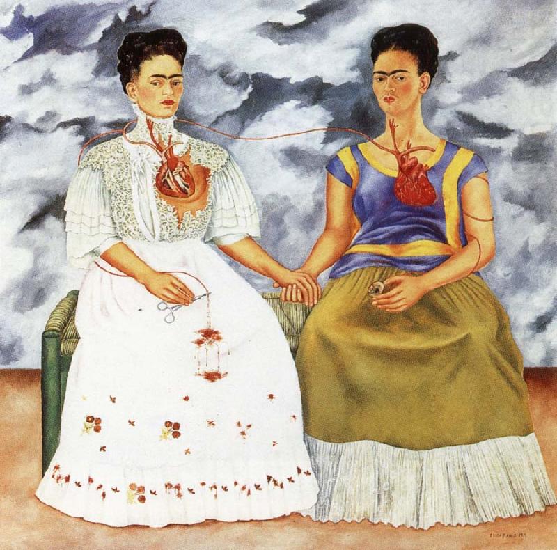 Frida Kahlo The two Frida-s china oil painting image